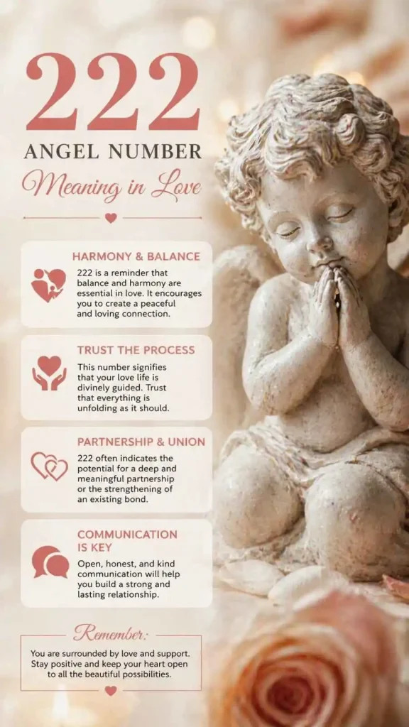 222 Angel Number Meaning in Love