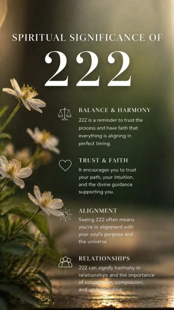 Spiritual Significance of 222