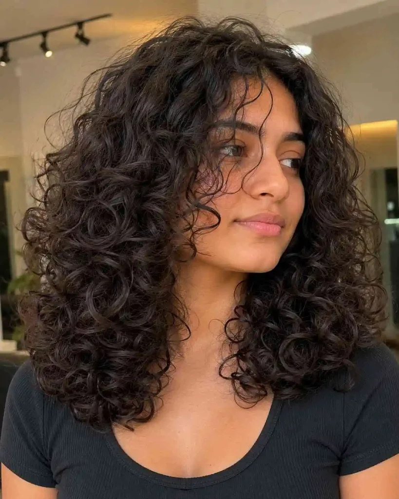 Butterfly Haircut for Curly Hair