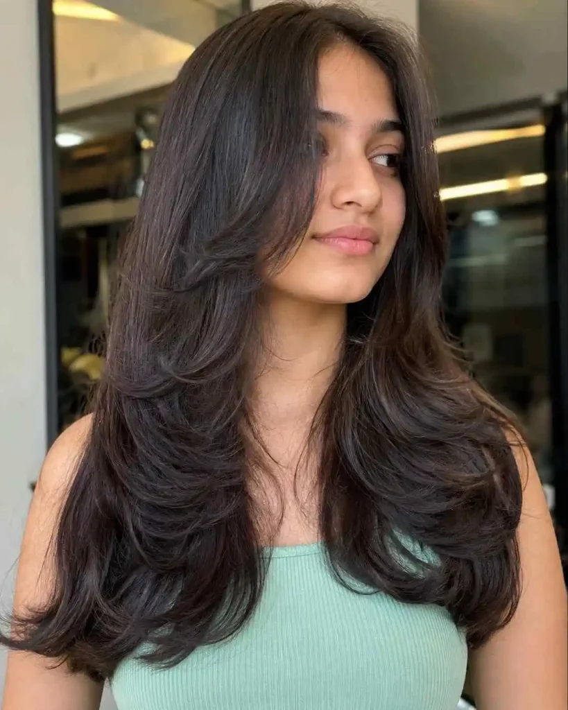 Butterfly Haircut on Long Hair