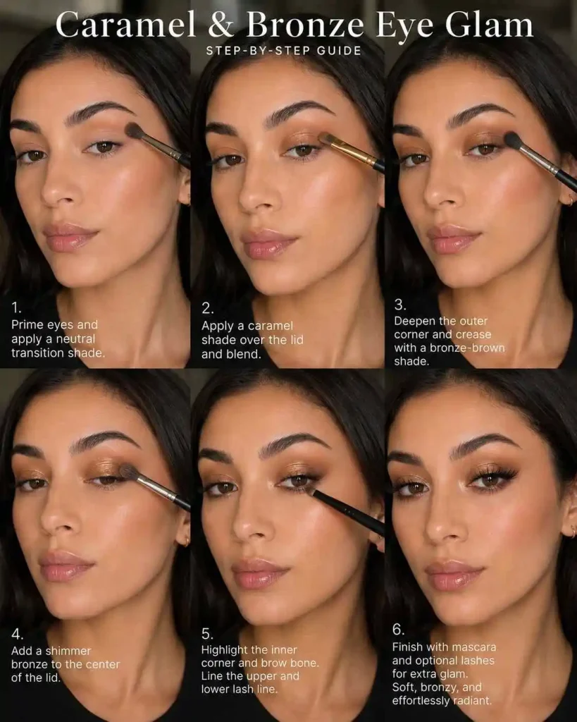 Caramel and Bronze Eye Glam