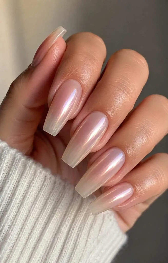 Glazed Donut Sheer Nails