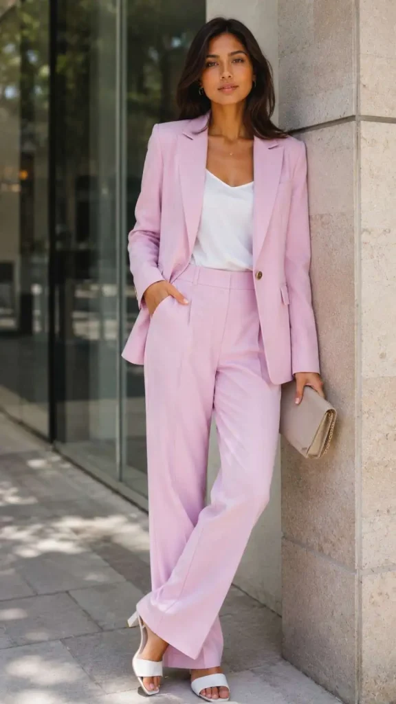 Pastel Pink Power Suit