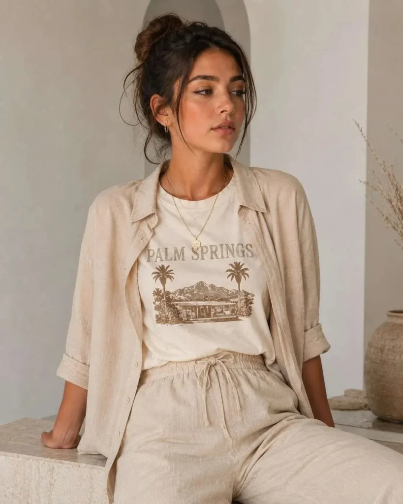 Printed Tee + Matching Sets or Monochromatic Layers