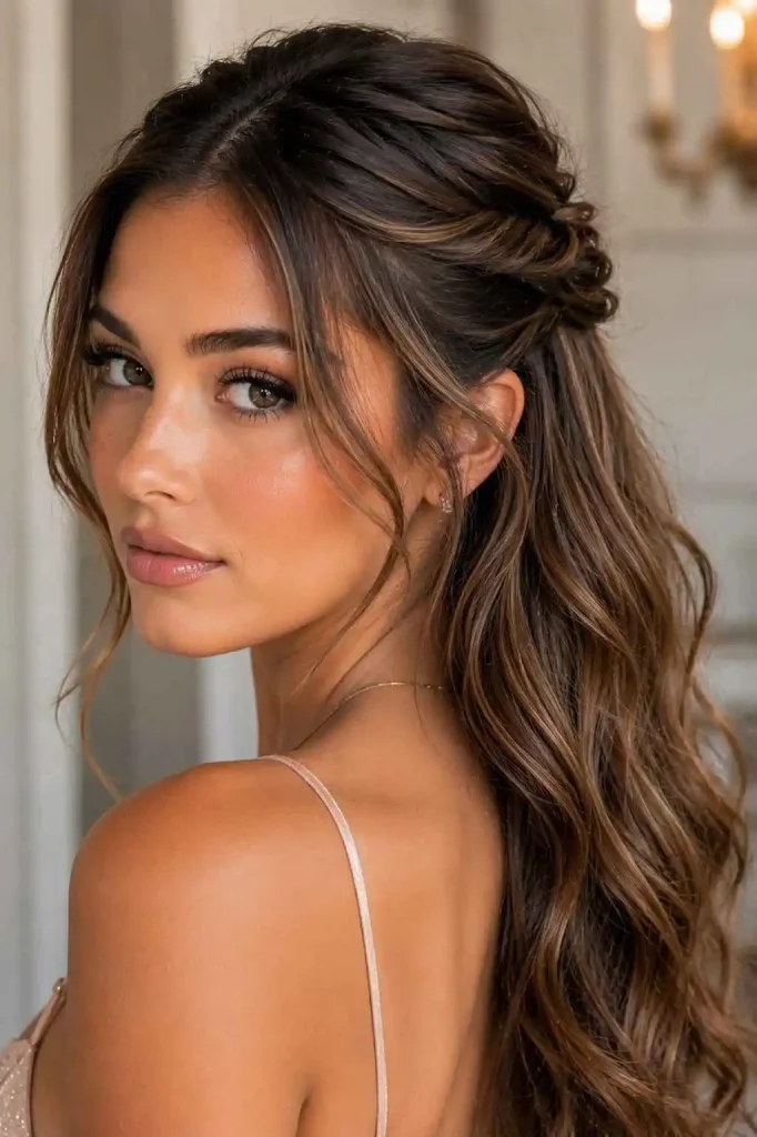 Twisted Half-Up Style