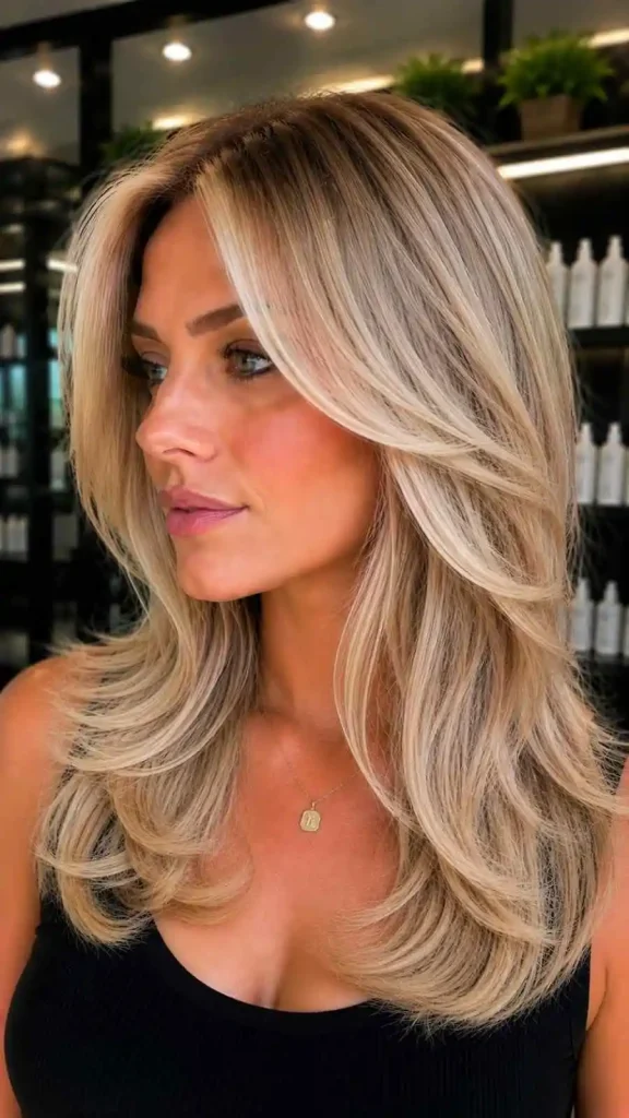 Blonde Butterfly Cut