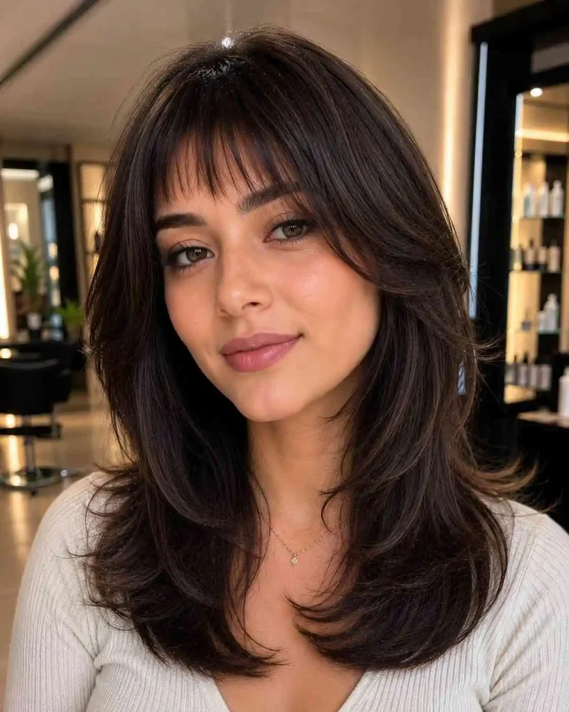 Butterfly Cut with Micro Bangs