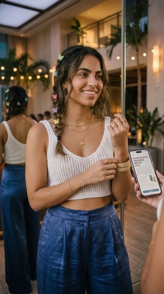 Crop Top and Wide-Leg Trouser