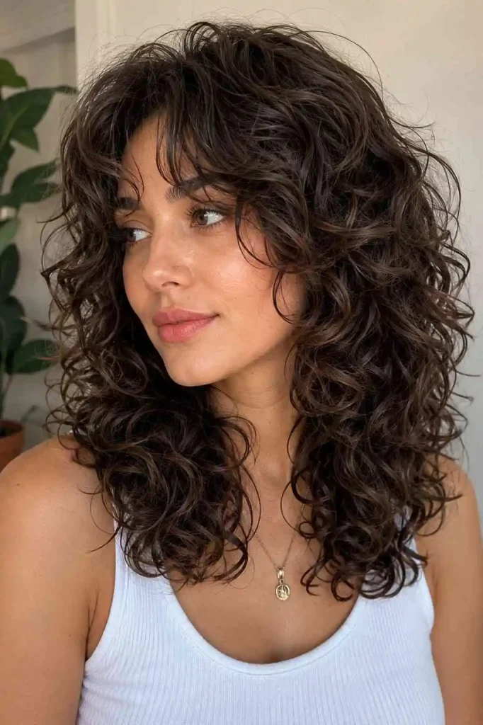 Curly Layered Shag