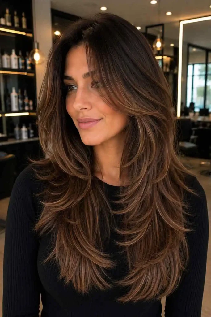 Long Feathered Layers