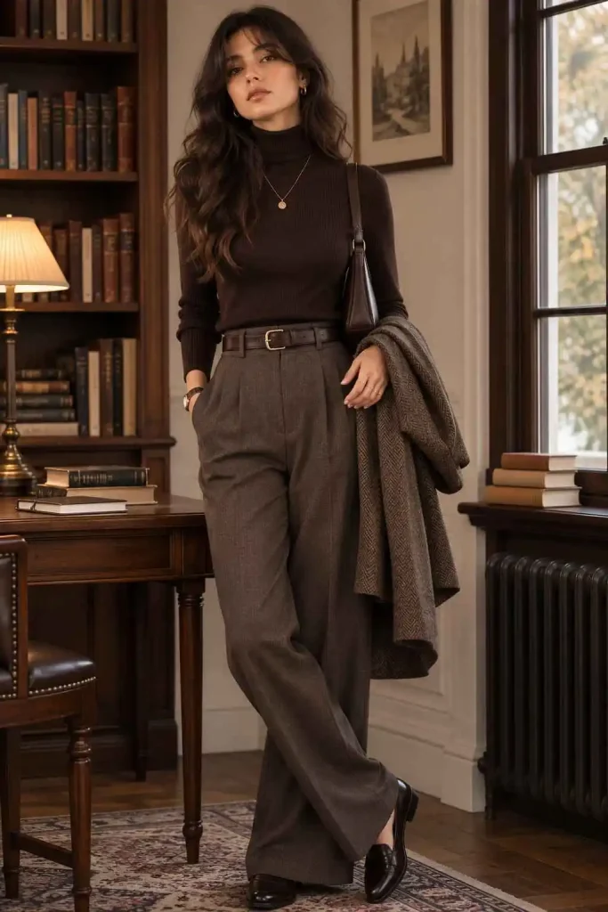 Turtleneck and Trouser Combo