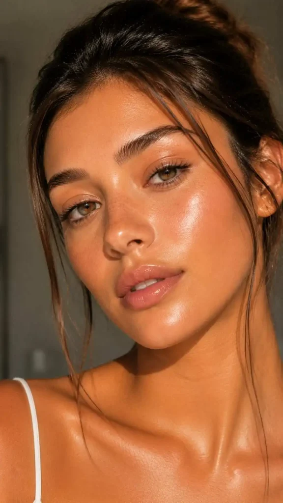 Warm-Toned Dewy Glow