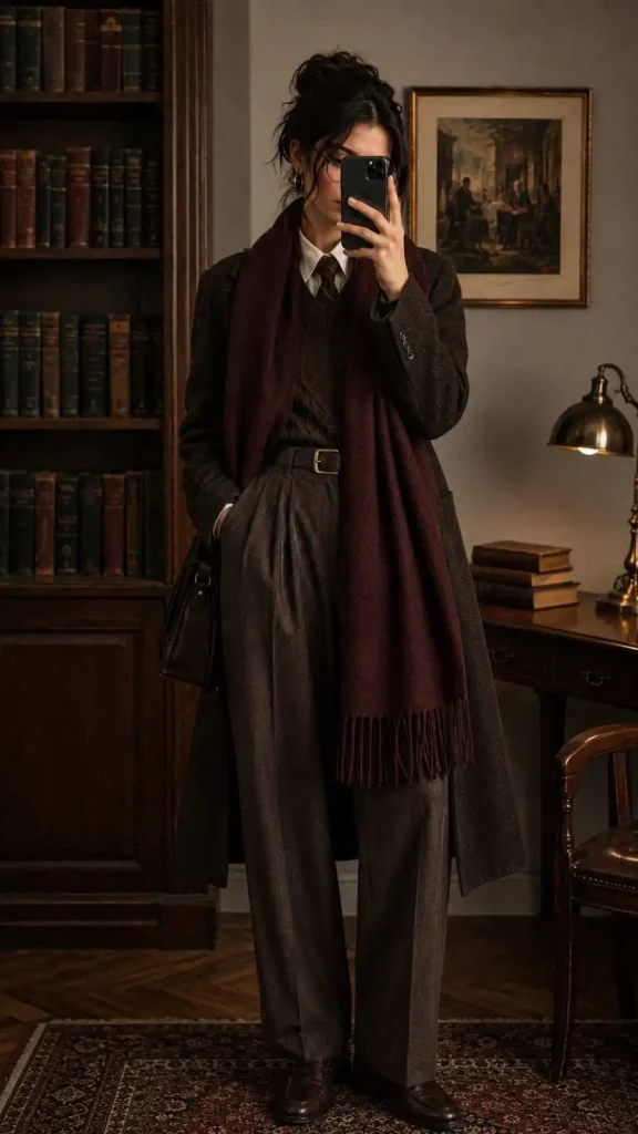 Wool Scarf in a Rich Tone